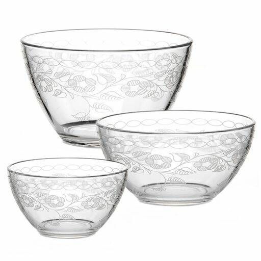 Set of salad bowls d=190,160,110 Fleur new MS1326+1425+1322/07-01